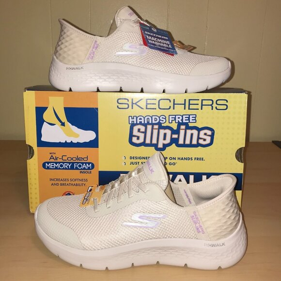 Women Skechers Slip-ins GO WALK Flex Grand Entry Sneakers-Size 8.5 Wide (124836W - Picture 1 of 9